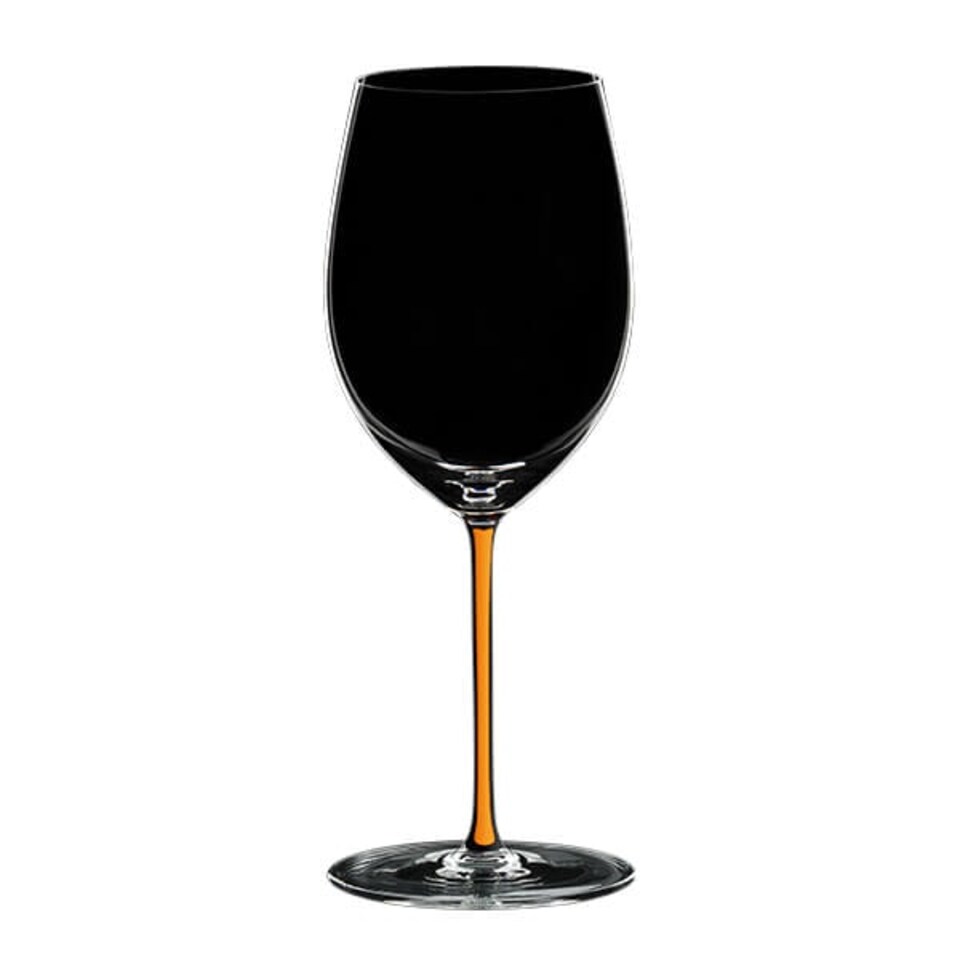 image 1 of Riedel Hand Made Fatto A Mano Cabernet / Merlot Glass Orange