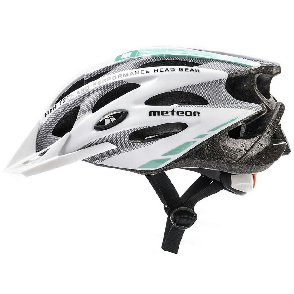 image 1 of Cycle Helmet MTB Bike Bicycle Skateboard Scooter Hoverboard Safety Helmet - Drizzle White | White-Cyan | M