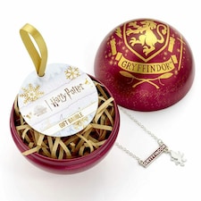 Harry Potter Gryffindor Christmas Bauble - Maroon/Gold - One Size