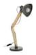 image 2 of Interiors by Premier Ambiant Grey Wood And Metal Table Lamp, Versatile Bedside Table Lamp, Modern Rustic Livingroom Table Lamp