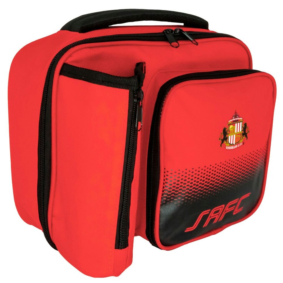 image 1 of Sunderland AFC Fade Lunch Bag - Red/Black - One Size