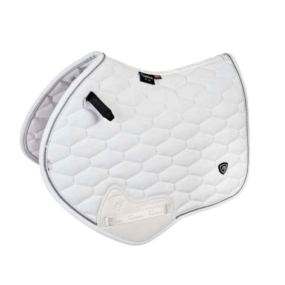 image 1 of Shires Arma Eltar Jump Saddlecloth White | Size: 17-18 Inch
Colour: White