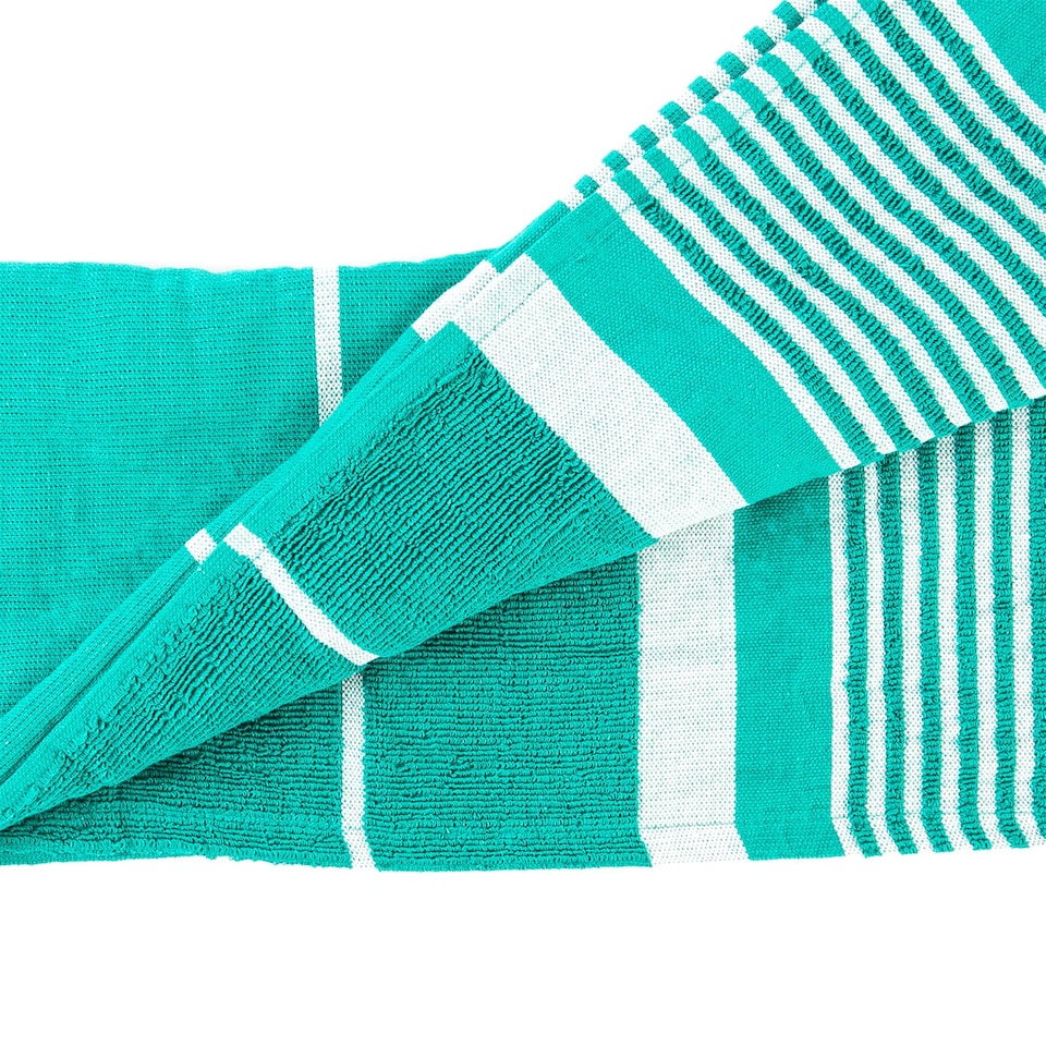 image 1 of Nicola Spring Deluxe Cotton Turkish Bath Towel - Turquoise | Green | Turquoise