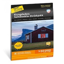 Kungsleden: Saltaluokta - Kvikkjokk Hiking Map Sheet Map, Folded Book