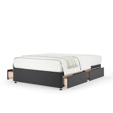 Ortho Classic Orthopaedic Graphite Plush Velvet 4 Drawer Divan Set Super King