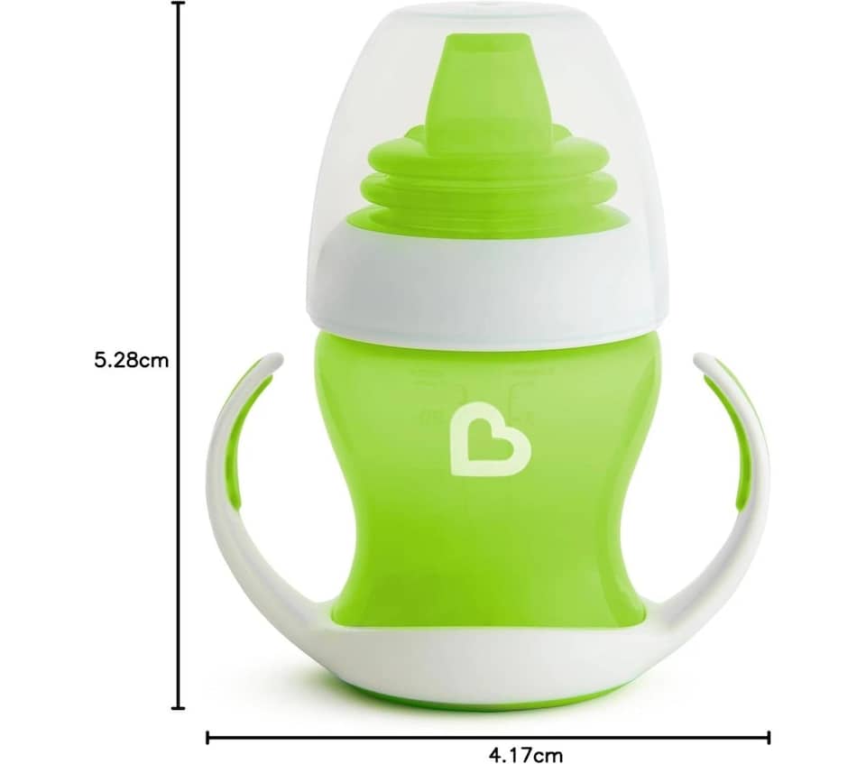image 1 of Munchkin Baby Drinking Drink Trainer Gentle Transition Cup 125ml Green 4m+