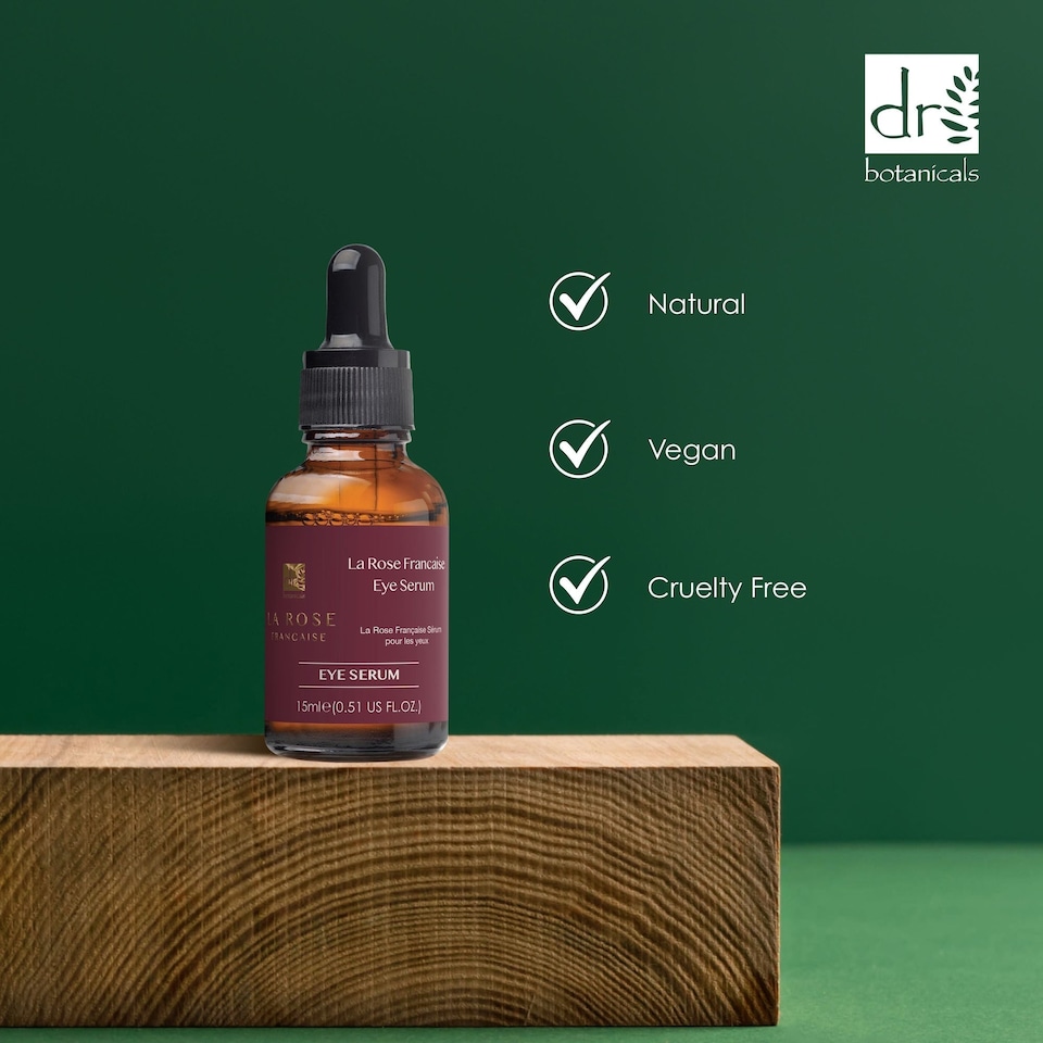 image 1 of Dr Botanicals La Rose Française Eye Serum 15ml x 2 Duo Set