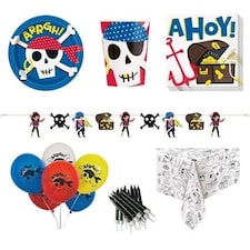 Ahoy Pirate 8 Person Deluxe Party Pack