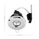image 6 of ValueLights 6 Pack IP65 Chrome Downlights Warm White Bulbs | Chrome