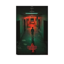Stranger Things Hawkins Lab Poster - Green/Red - 91cm x 61cm