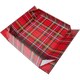 image 3 of Gift Basket Kit - Tartan Hamper Tray with Green Gift Wrap Accessories (small 20x15x5cm)