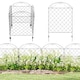 image 1 of Outsunny 4PCs Decorative Garden Fencing 43in x 11.5ft Metal Border Edging