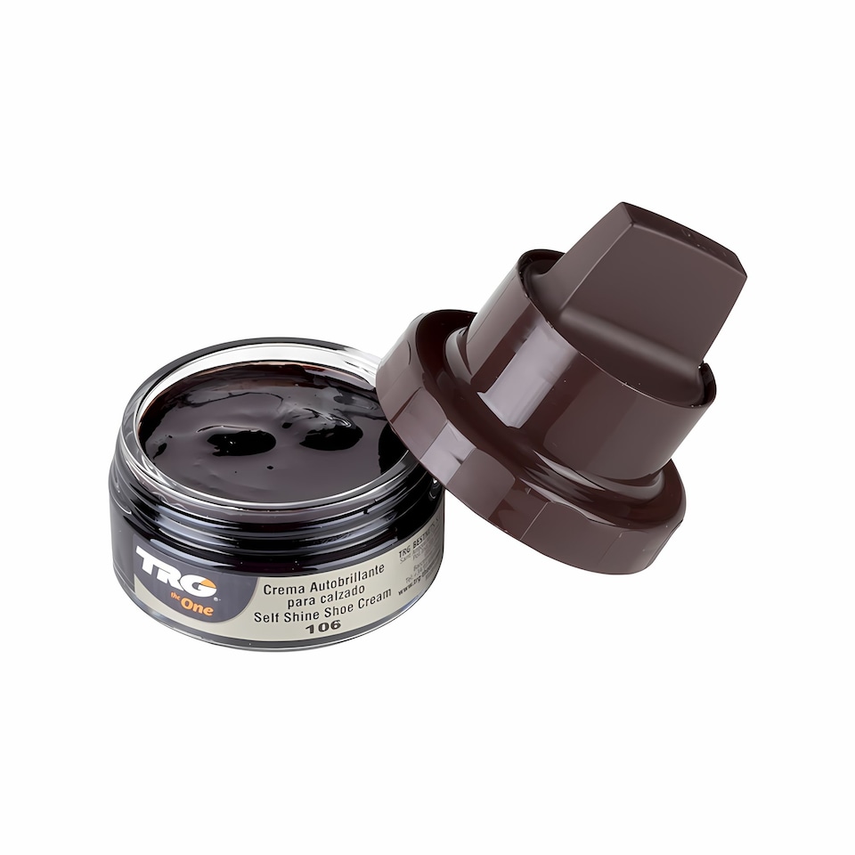 image 1 of TRG Self Shine Renovating Shoe Cream With Sponge for Instant Shine 50ml | Brown | Dark Brown
