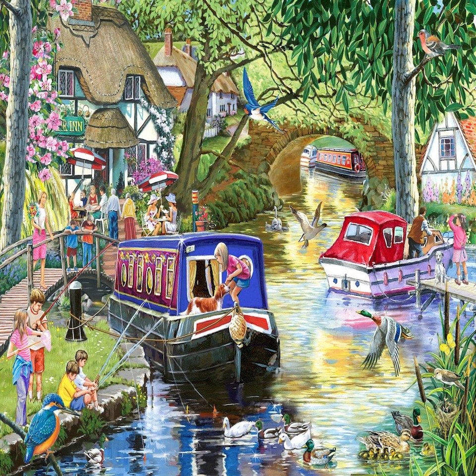 image 1 of Summer on the River 1000 Piece Jigsaw Puzzle