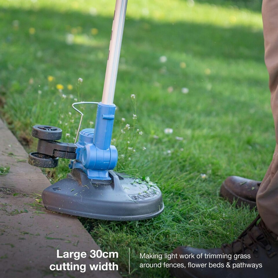 image 1 of Hyundai 20V Cordless Grass Trimmer 30cm Cut, 2.0Ah Battery, Charger – Lightweight & Powerful | HY20CGT