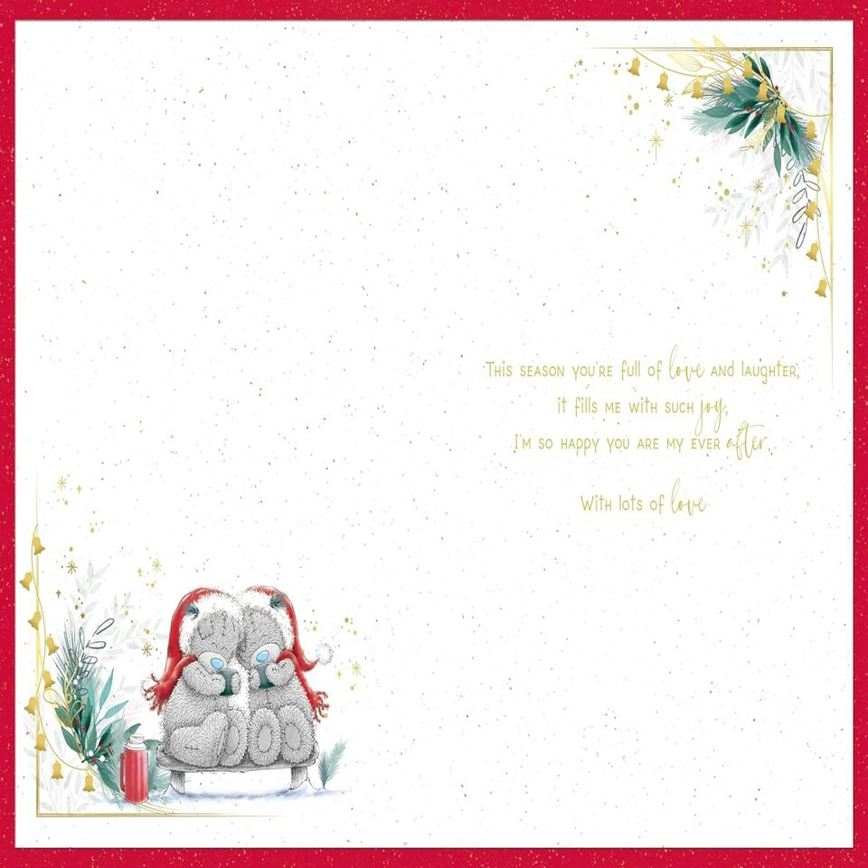 image 1 of Bears Wearing Christmas Hats Husband Christmas Card