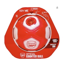 Arsenal FC Smart Ball Counter Football - Red/White - One Size Red