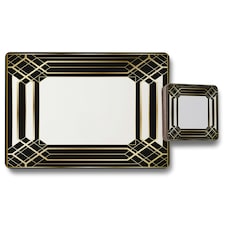 Art Deco Black Frame (Placemat & Coaster Set)