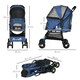 image 4 of PawHut Pet Stroller Dog Pram Pushchair Cat Travel Carriage Universal Wheels Blue