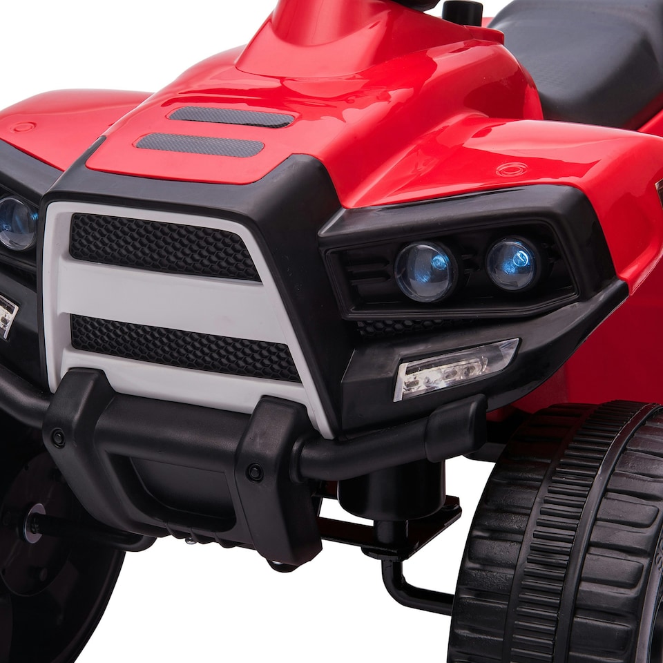 image 1 of HOMCOM 6 V Kids Ride on Cars Electric ATV for 18-36 months Toddlers Black+Red