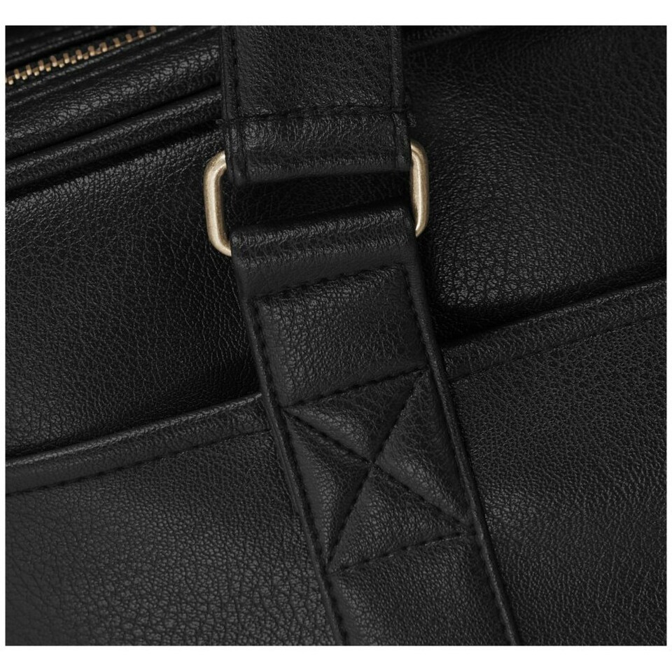 image 1 of Avenue Oxford 15.6in Laptop Slim Briefcase - Solid Black - 39 x 5 x 30cm Black