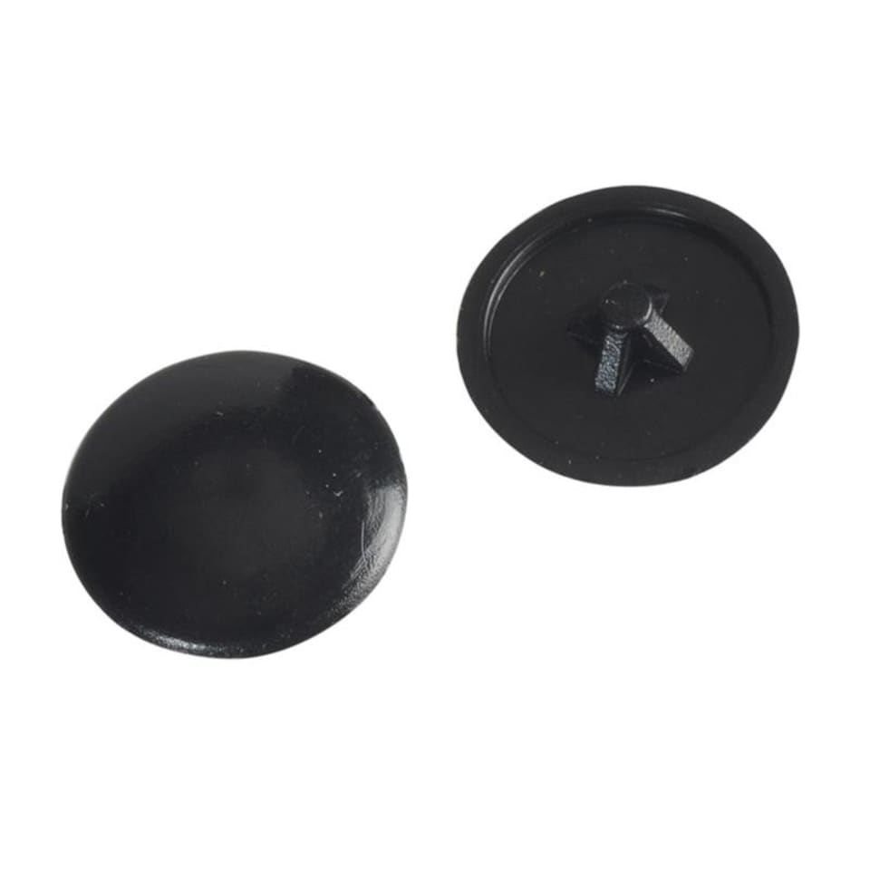 Forgefix Pozi Compatible Cover Cap - Multi Colour - Black, Forge Pack 50