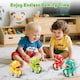 image 5 of Push and Go Dinosaur Car Toy Set 4PCS Mini Dino Vehicles for Toddlers Pull Back Cars