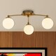 image 4 of OPAL AND BRASS 3LT CEILING