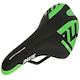 image 3 of AWE Adult Unisex MTB/Race Bike Green/Black Gel Saddle With Steel Rails