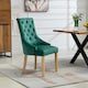 image 3 of Ravenna Velvet Dining Chairs - Set of 2 - Green