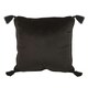 image 2 of Something Different Astrology Wheel Square Cushion - Black/Gold - One Size