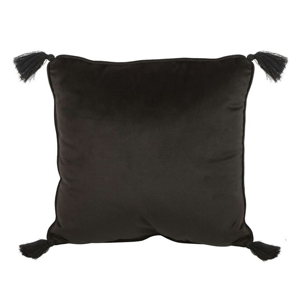 image 1 of Something Different Astrology Wheel Square Cushion - Black/Gold - One Size
