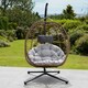 image 1 of Aylesbury Swing Egg Pod Chair - Light Grey