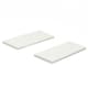 image 1 of OHS 2 x Wall Mounted Display Storage Floating Shelves, Medium - White