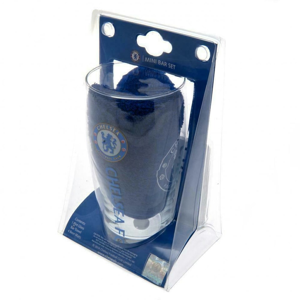 image 1 of Chelsea FC Wordmark Bar Set - White/Blue/Red - One Size