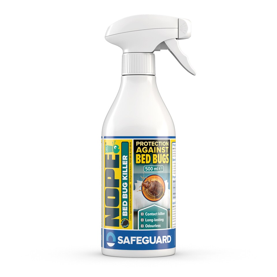 image 1 of NOPE Bed Bug Killer Spray Treatment - 500ml - Odourless & Non-Staining for Mattress, Bed Frames, Carpets, Furniture