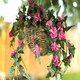 image 6 of Marco Paul Artificial Faux Floral Hanging Basket