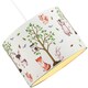 image 2 of Cute Woodland Animals Round Lamp Shade in Cotton Fabric - Foxes Owls Rabbits