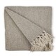 image 1 of Hartley Collection Recycled Cotton Throw in Natural (90" x 100") Brown | Natural