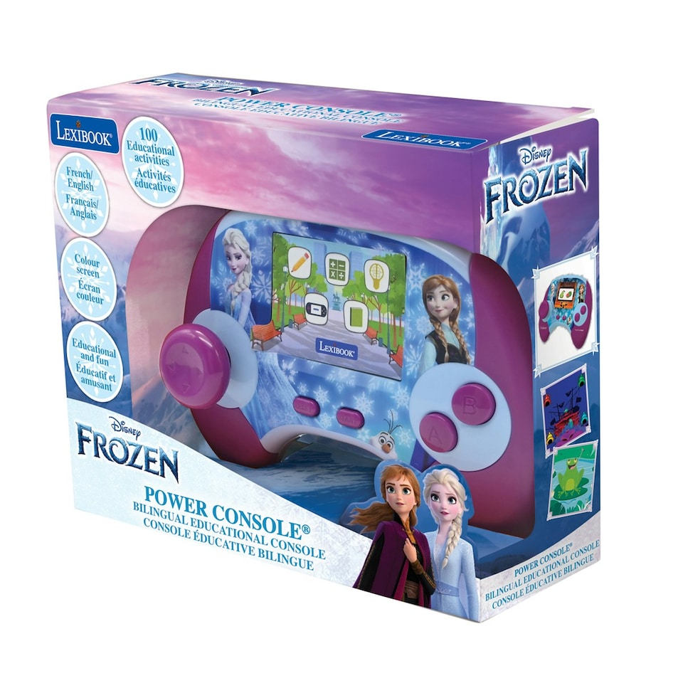 image 1 of Lexibook JCG100FZI1 Disney Frozen Educational Handheld Bilingual Console with LCD Screen