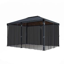Net Curtain set for Rectangle Gazebo 4000/5000 - L465 x W465 x H217 cm (Gazebo Not Included)