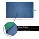 image 2 of Nicoman Reversible Dual-Colour PVC Shower Mat - 75cm x 44cm | Blue | Blue/Green | Rectangular 75x44cm