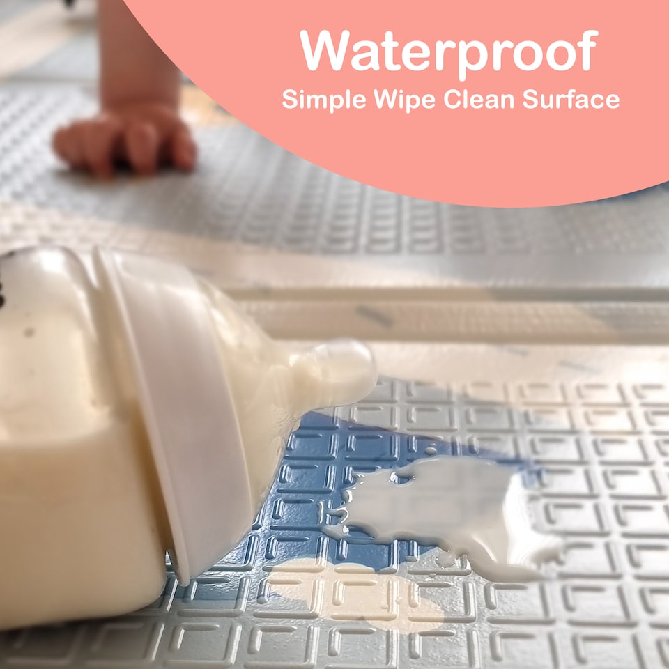 image 1 of Wildlife Baby Play Mat Foldable and Waterproof