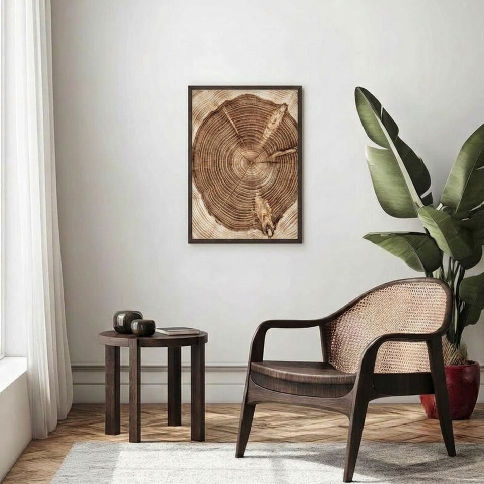 image 1 of Nielsen Quadrum Wooden Picture Frame - Real Glass - Wenge - A3 (29.7cm x 42cm)