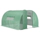 image 1 of Outsunny 4 x 3M Walk-in Garden Polytunnel Greenhouse Galvanised Steel W/ Door