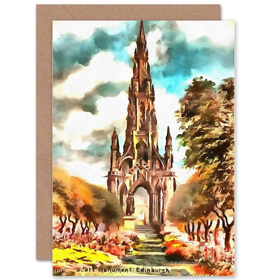 image 1 of Scott Monument Edinburgh Birthday Card