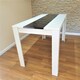 image 3 of Dining Table Wood Kitchen Place for 4 Seats, Dining Table Only (White and Black H 75 x L 117 x W 77 cm) Black