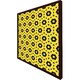 image 3 of Yellow & black geometric pattern (Picture Frame) White | S