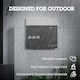 image 8 of HOMCOM Wall Mounted Post Box, Weatherproof Letterbox with Lock, Grey Black