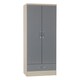 image 7 of Nevada 2 Door 1 Drawer Wardrobe - L52 x W78 x H182.5 cm - Sonoma Oak Effect | Brown | Sonoma Oak